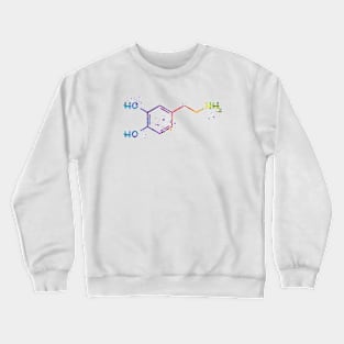 Dopamine Molecule Watercolor Crewneck Sweatshirt